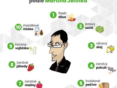Deset TOP potravin pro letní stravování podle Martina Jelínka